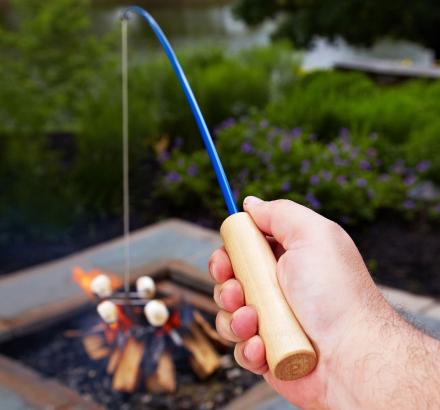 This Campfire Fishing Pole Roaster Lets You Roast Mallows Like You’re Fishing