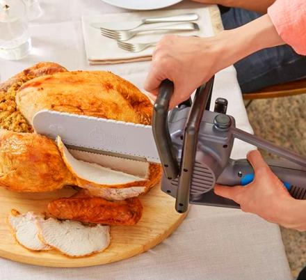 This Chainsaw Turkey Carving Knife Lets You Take Thanksgiving To The Next Level