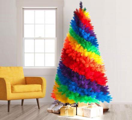 Make Your Holiday’s More Colorful With This Rainbow Christmas Tree