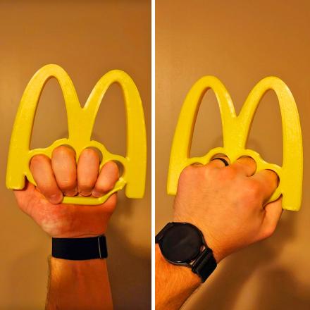 There’s Now a McDonald’s Logo Brass Knuckles and It’s Called The McKnuckle Duster