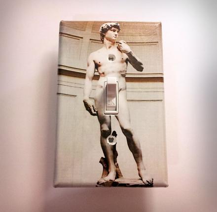 Michelangelo’s David Dirty Light Switch Plate