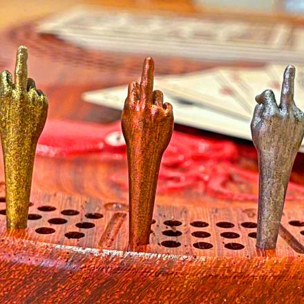 These Middler Finger Cribbage Pegs Might Actually Get You To Play Cribbage