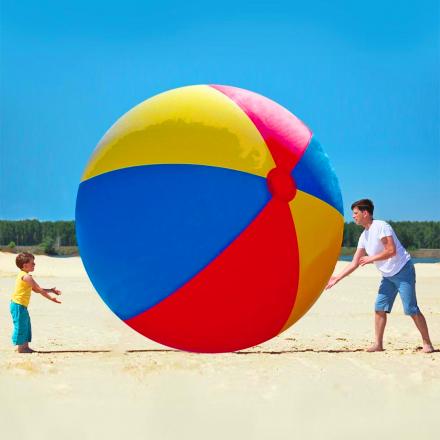 There’s A Giant Beach Ball That Measures 12 Feet In Diameter