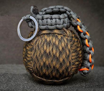 Paracord Survival Grenade That’s Filled With Survival Tools