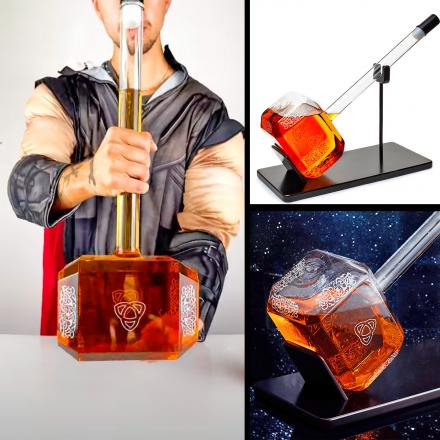 This Massive Thor’s Hammer Whiskey Decanter Holds Almost 1 Gallon Of Liquor