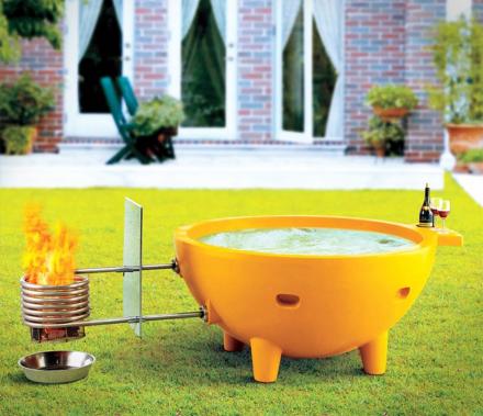 This Wood Burning Hot Tub Uses Just Fire To Heat The Water