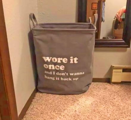 There’s Now a ‘Wore It Once’ Laundry Bag That Can Replace That Chair In The Corner Of Your Bedroom