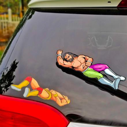 This Elbow Drop Rear Wiper Blade Decal Is a Must For 90’s Wresting Fans